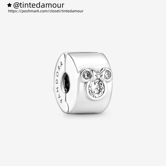 Pandora Disney Mickey Mouse & Minnie Mouse Clip Charm - Picture 1 of 4